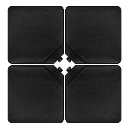 4 Pieces 13L Cantilever Offset Patio Umbrella Base with Easy-Fill Spouts