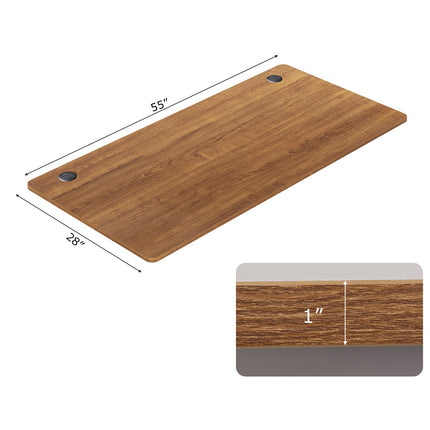 58 Inch x 28 Inch Universal Tabletop for Standard and Standing Desk Frame