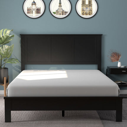 Full Wood Headboard Flat Panel with Pre-drilled Holes and Height Adjustment