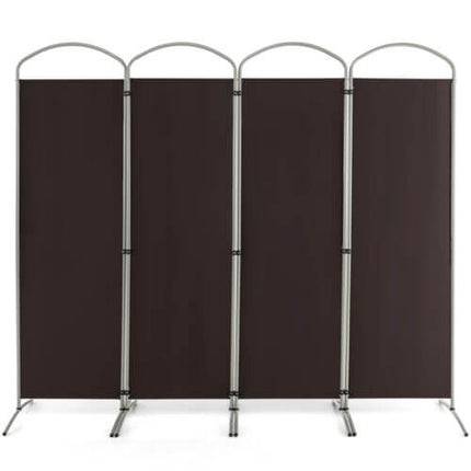 6.2Ft Folding 4-Panel Room Divider for Home Office Living Room
