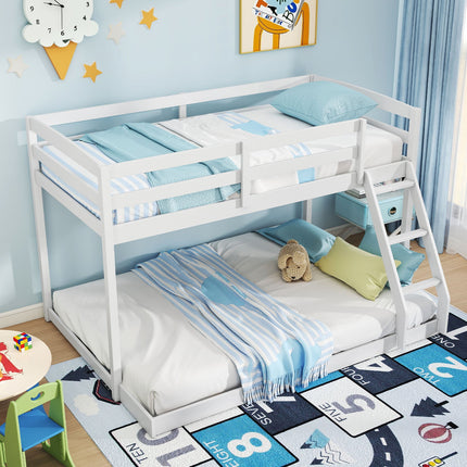 Twin Over Full Bunk Bed Low Floor Bunk Bed Frame