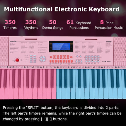 61-Key Electric Piano Keyboard for Beginner