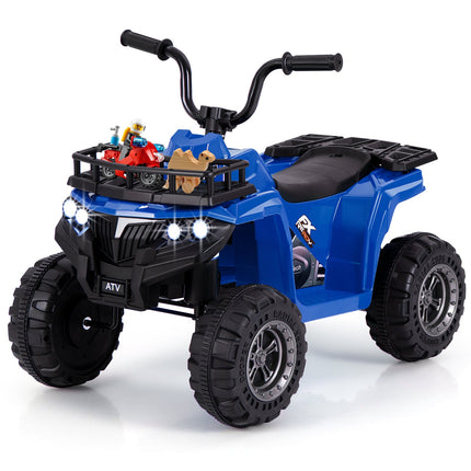 6V Kids Ride On Electric ATV with LED Headlights and MP3 Player