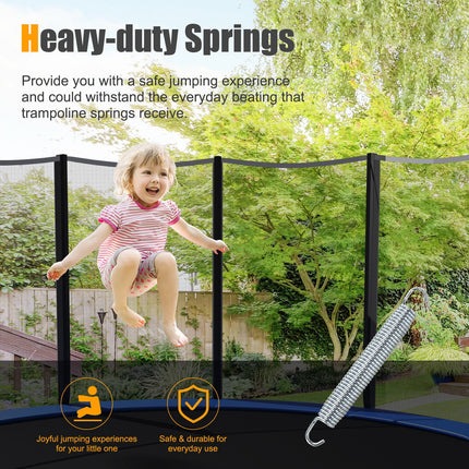 5.5 Inch Rustproof Galvanized Steel Replacement Trampoline Elasticity Springs