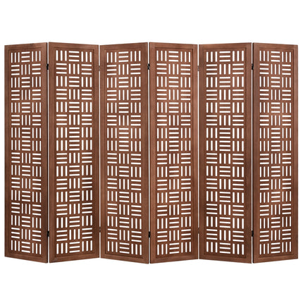 4-Panel Solid Wood Room Divider Folding Partition Stand