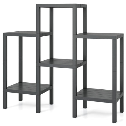 6-Tier Plastic Modular Storage Shelves for Living Room and Kitchen