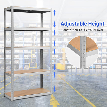 2 Pcs Storage Shelves Garage Shelving Units Tool Utility Shelves