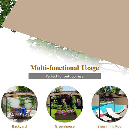 Outdoor Canopy Shade Cover with Copper Grommets & 4 Straps