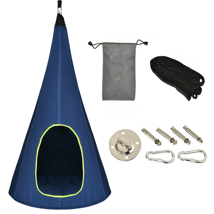32 Inch Kids Nest Swing Chair Hanging Hammock Seat for Indoor Outdoor