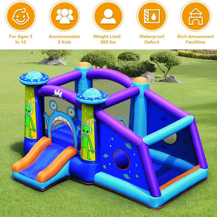 Inflatable Alien Style Kids Bouncy Castle with 480W Air Blower