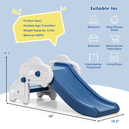 Freestanding Baby Mini Play Climber Slide Set with HDPE anf Anti-Slip Foot Pads