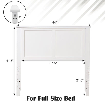 Solid Wood Flat Panel Headboard for Twin-size Bed