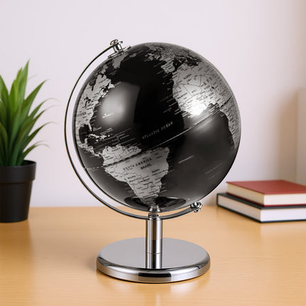 8" World Globe Modern Decorative Tabletop Earth Globe