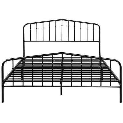 Queen Size Metal Bed Frame Slat Platform