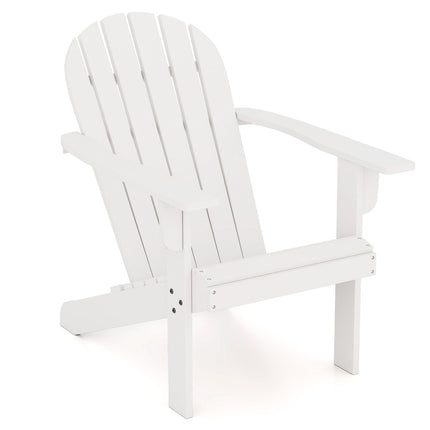 Acacia Wood Lounge Patio Adirondack Chair with Inclined Seat