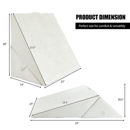 Adjustable Memory Foam Reading Sleep Back Support Pillow