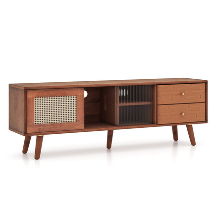 Bamboo TV Stand for TV up to 65 Inch