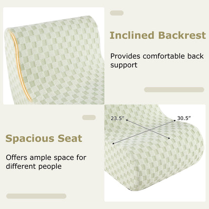 Bean Bag Chair with Ottoman and High Elasticity Sponge