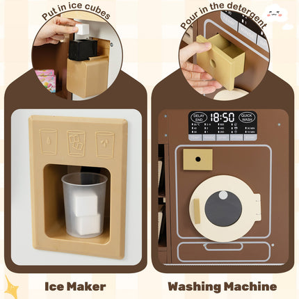 Corner Play Kitchen with Lights and Sounds for Ages 3+