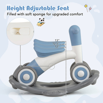 3 in 1 Rocking Horse with Detachable Balance Board and Seat
