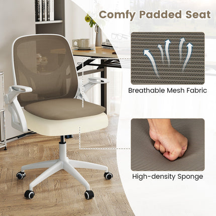 Ergonomic Computer Desk Chair with Lumbar Support and Flip-up Arms