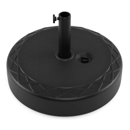 Fillable Umbrella Base 90 LBS Heavy Duty Sand Filled Round Market Umbrella Stand-Black