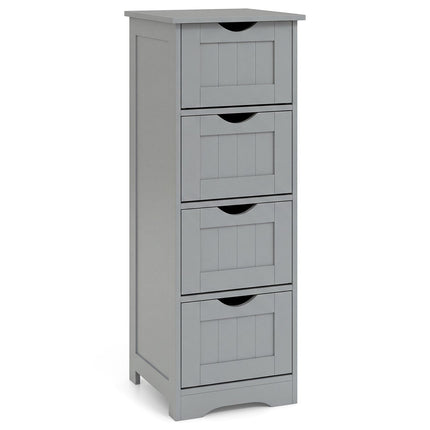 4-Drawer Freestanding Floor Cabinet with Anti-Toppling Device