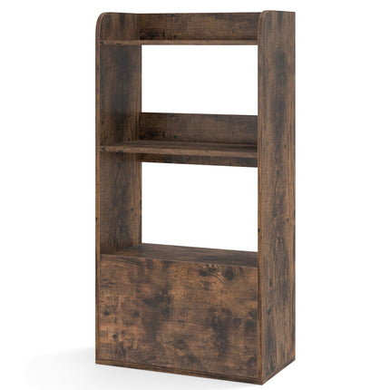 Freestanding Bookshelf with 3-Tier Open Shelf