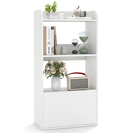 Freestanding Bookshelf with 3-Tier Open Shelf