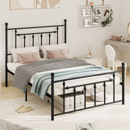 Full/Queen/Twin Size Heavy-duty Metal Bed Frame with Headboard