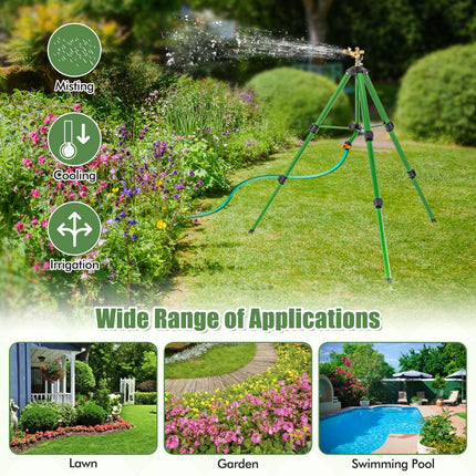 Impact Sprinkler on Tripod Base Set of 2 with 360 Degree Rotation
