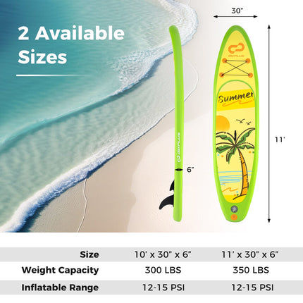 Inflatable Stand up Paddle Board iSUP Board Accessories with 3 Fins