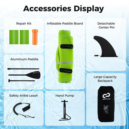 Inflatable Stand up Paddle Board iSUP Board Accessories with 3 Fins