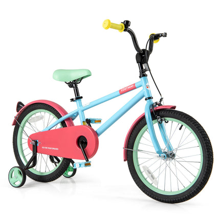 Kids Bike with Adjustable Handlebar and Saddle Blue