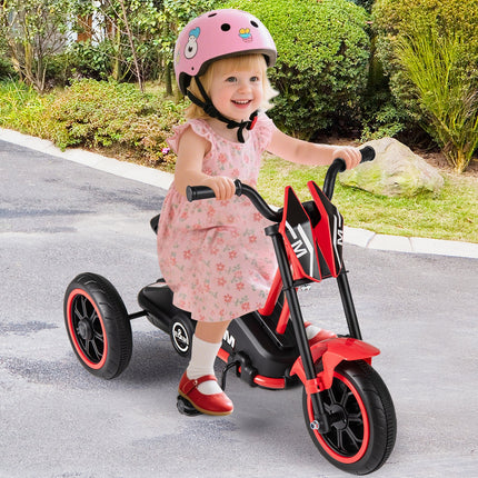 Kids Tricycle 3-Wheel Toddler Bike with Foot Pedals Forward Backward