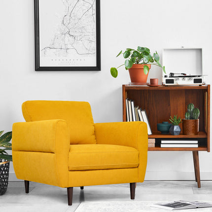 Modern Upholstered Accent Chair Single Sofa Armchair