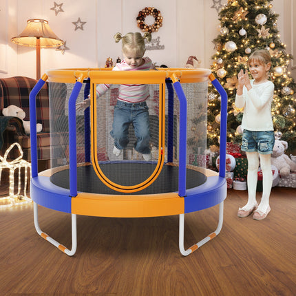 Mini Trampoline with Enclosure and Heavy-duty Metal Frame