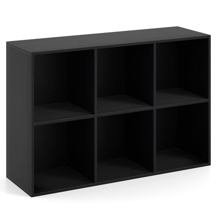 Modern 6-Cube Bookcase with Anti-tipping Kits for Bedroom Living Room-White