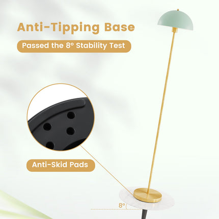 Modern Standing Lamp with Adjustable Lamp Head and Foot Switch
