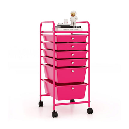 6 Drawers Rolling Storage Cart Organizer