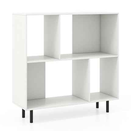 Open Shelf Bookcase with 4 Compartments