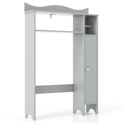 Wood Over the Toilet Bathroom Space Saver with Paper Holder and Shelf