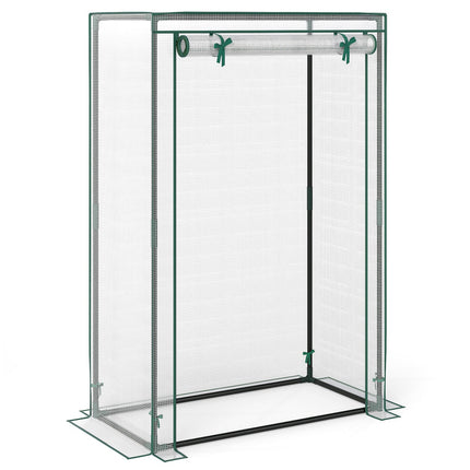 Portable Mini Greenhouse with Roll-Up Zippered Door