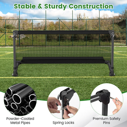 Portable POP Up Toddler Soccer Net with Metal Frame