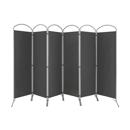 6 Feet 6-Panels Freestanding Folding Privacy Screen-White
