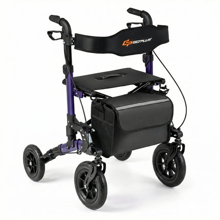 Rollator Walker for Seniors Folding Rolling Walker with Seat
