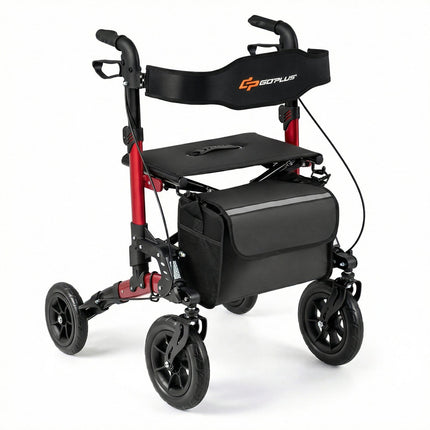 Rollator Walker for Seniors Folding Rolling Walker with Seat