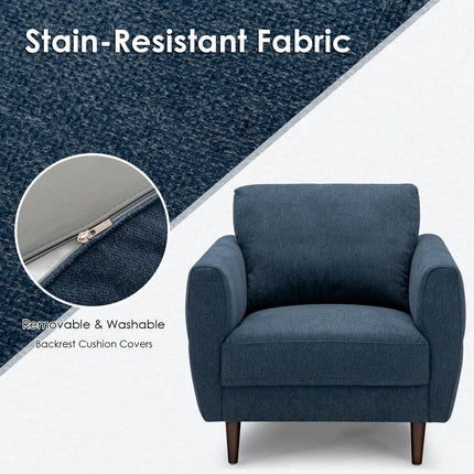 Modern Upholstered Accent Chair Single Sofa Armchair