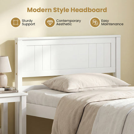 Twin/Full/Queen Size Sturdy Wooden Bed Frame with Headboard and Slat Support
