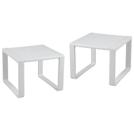 Weather Resistant Adirondack Outdoor Side Table Set of 2